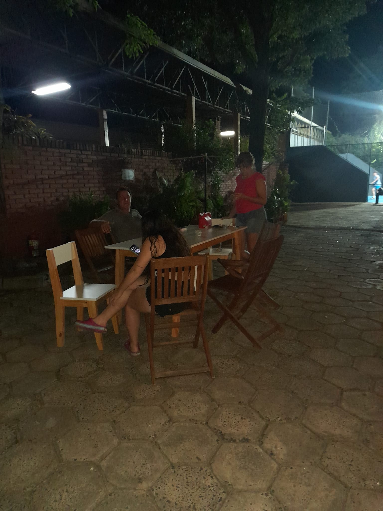 Patio de noche